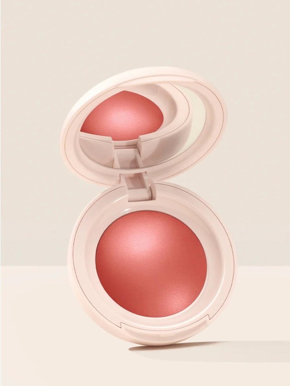 Rare Beauty Cream Blush Dome in Coral Pink